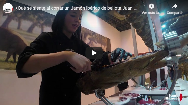 Qué se siente al cortar un Jamón Ibérico de bellota Juan Manuel