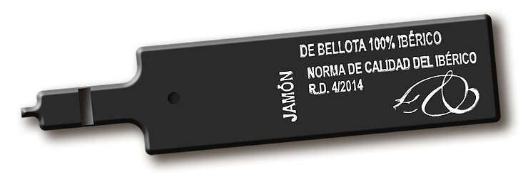 etiquetas del jamón negra